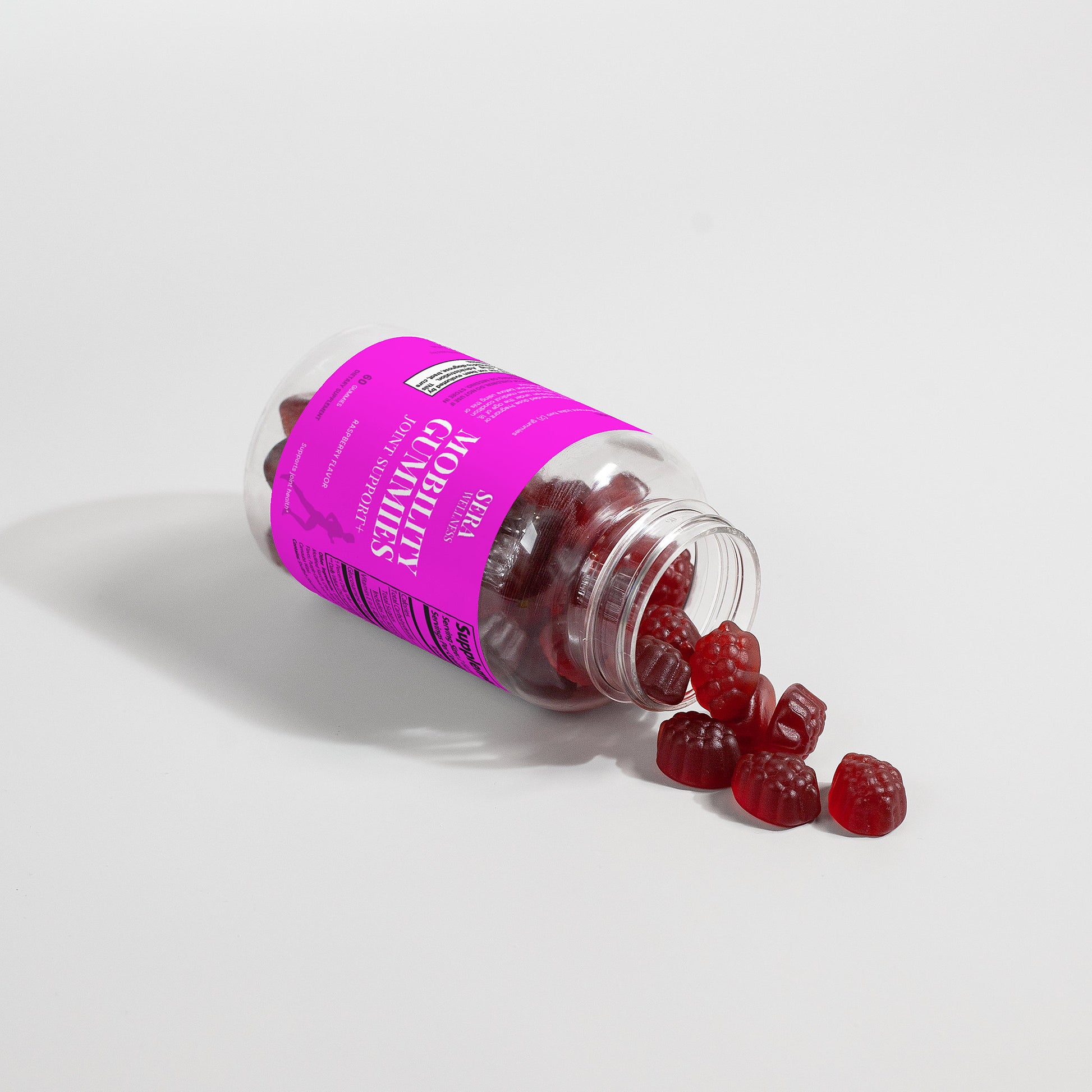 Sera Wellness Mobility Gummies | with Glucosamine for Active Lifestyles & Movement | Raspberry Flavor | 60 Count