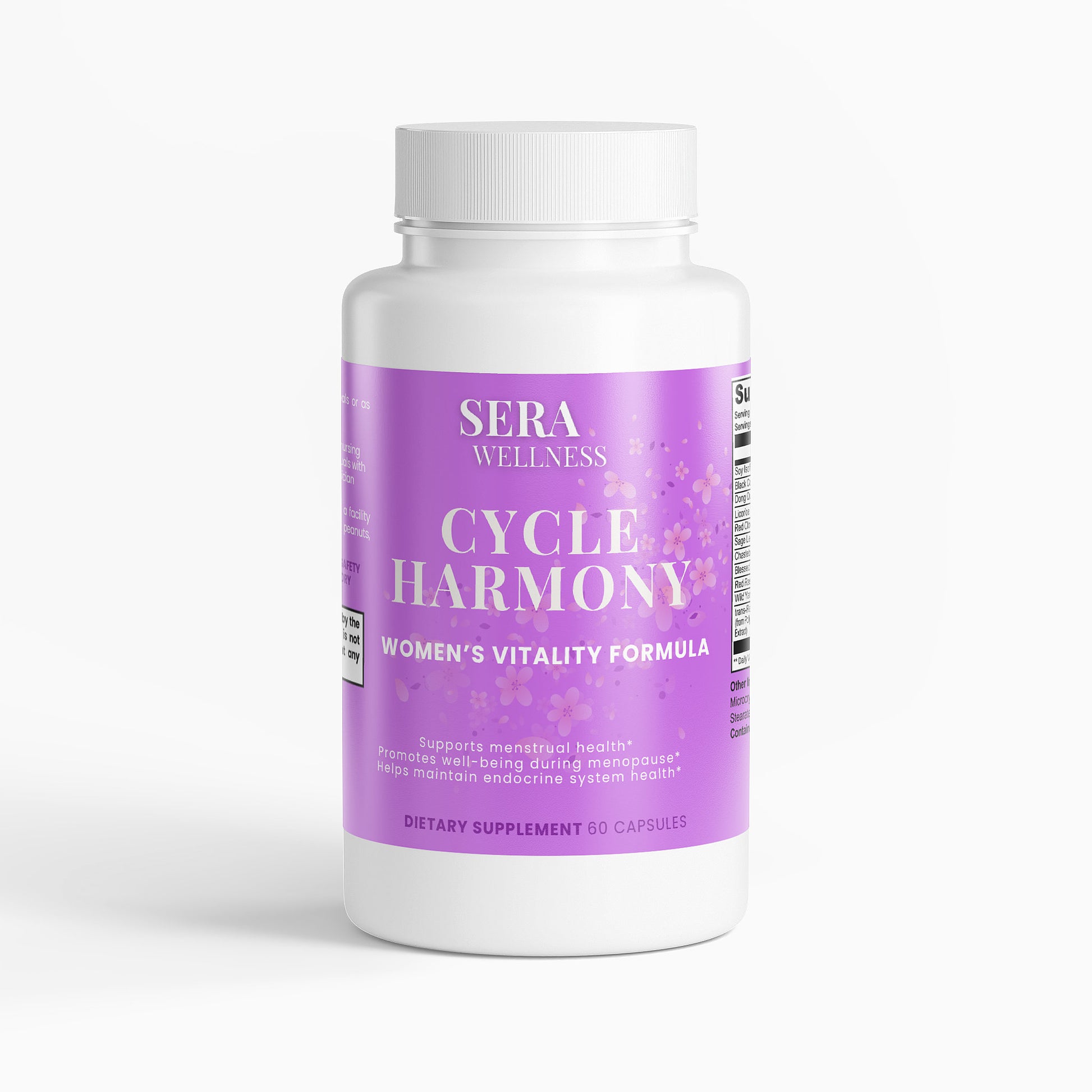 Sera Wellness Cycle Harmony | Women's Hormone Balance for Menopause & PMS Support | with Dong Quai & Black Cohosh | 60 Capsules