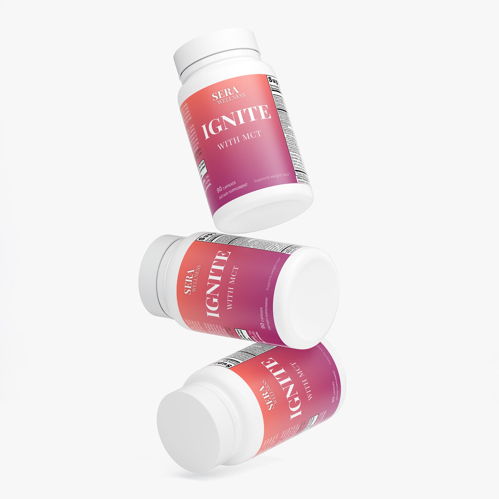 Sera Wellness Ignite | Metabolic Blend for an Active Lifestyle | with MCT Oil & L-Carnitine | 90 Capsules