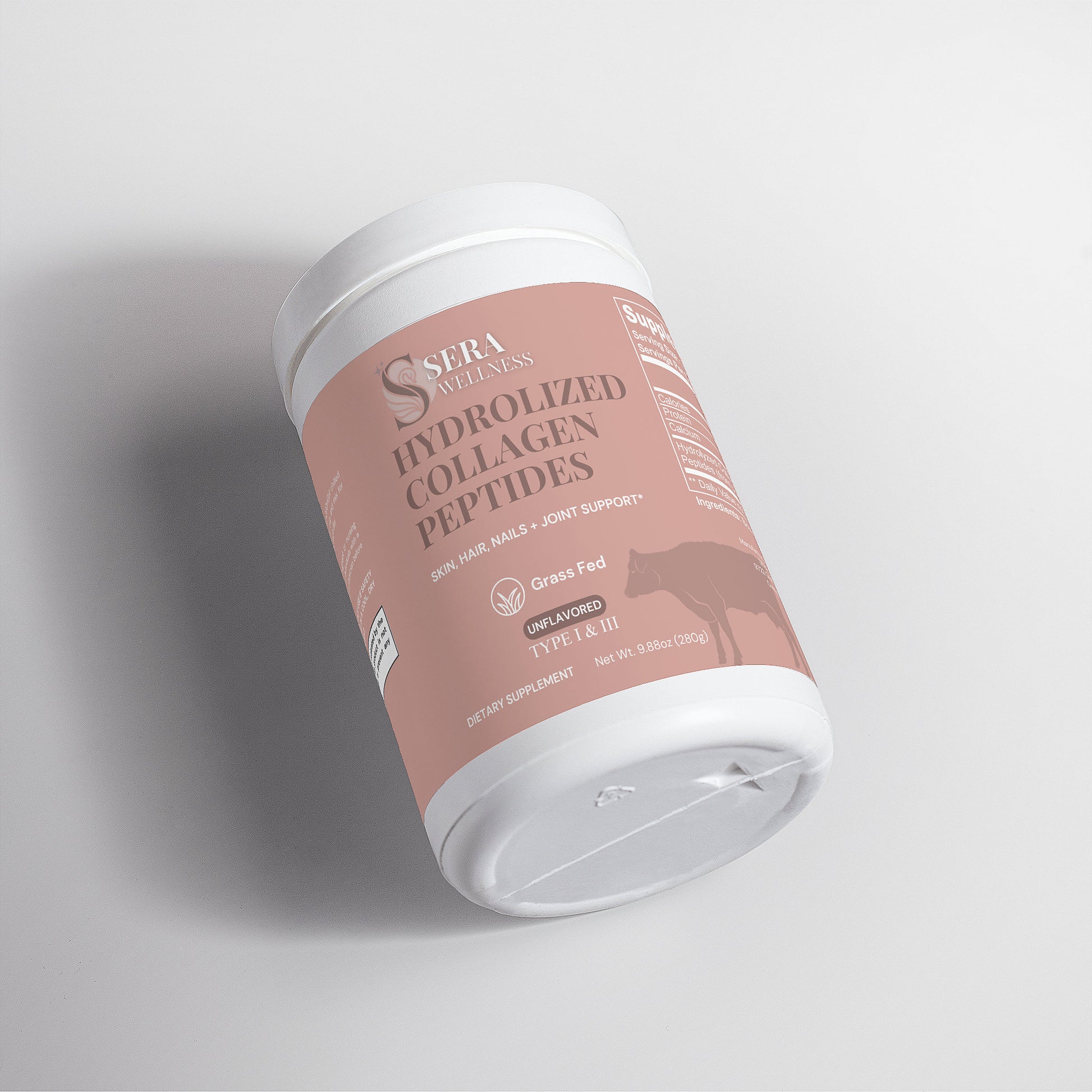 Sera Wellness Grass-Fed Collagen Peptides | for Hair, Skin, Nails & an Active Lifestyle | Keto & Paleo Friendly | Unflavored