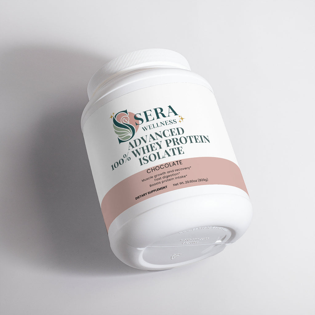 Sera Wellness Whey Protein Isolate | for Post-Workout Recovery & an Active Lifestyle | Rich Chocolate Flavor | 22g Protein