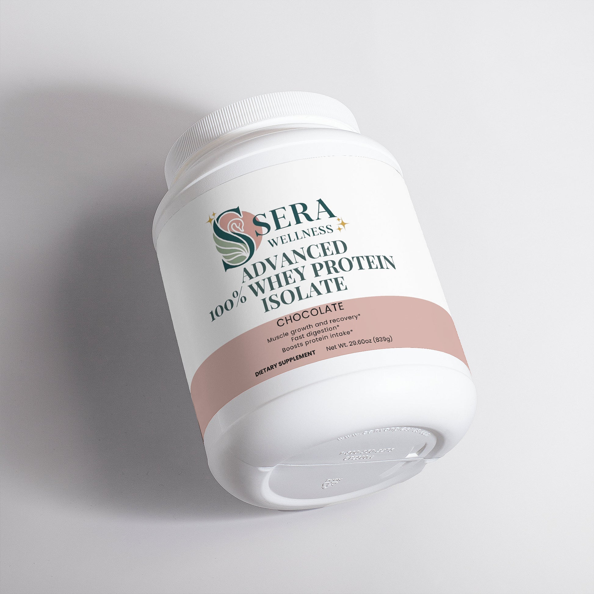 Sera Wellness Whey Protein Isolate | for Post-Workout Recovery & an Active Lifestyle | Rich Chocolate Flavor | 22g Protein