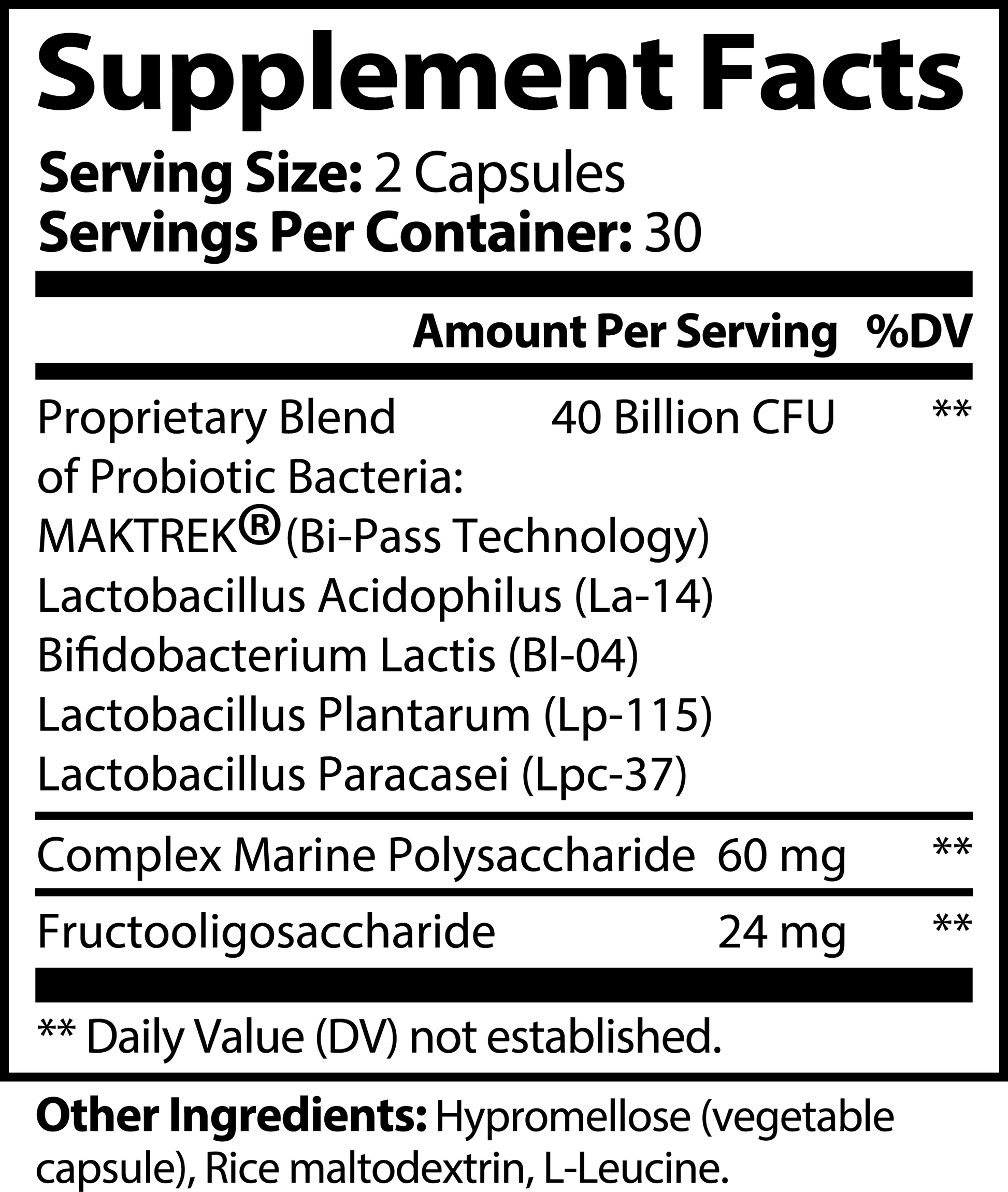 Sera Wellness Probiotic 40 Billion | with Prebiotics for a Healthy Gut & Inner Harmony | 60 Capsules