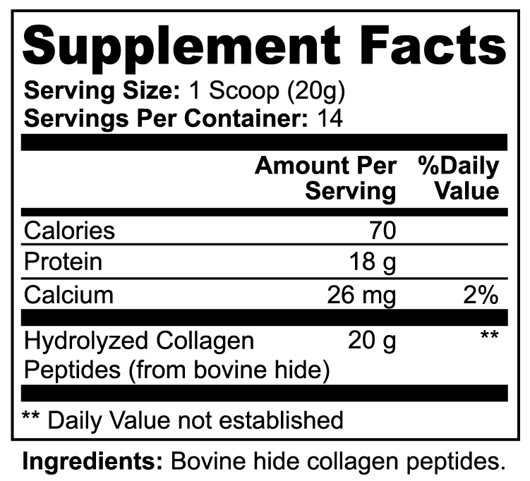 Sera Wellness Grass-Fed Collagen Peptides | for Hair, Skin, Nails & an Active Lifestyle | Keto & Paleo Friendly | Unflavored