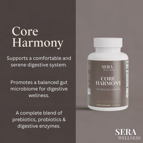 Sera Wellness Core Harmony | Daily Wellness Blend with Prebiotics & Probiotics | For Inner Balance | 60 Capsules