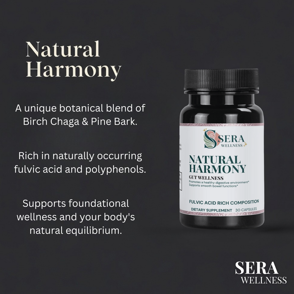 Sera Wellness Natural Harmony | Botanical Blend with Birch Chaga & Pine Bark | Supports Daily Wellness | 30 Capsules